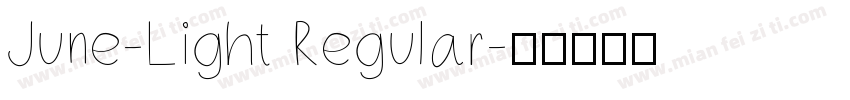 June-Light Regular字体转换